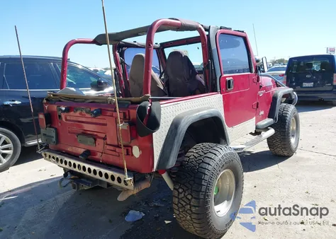 1999 Jeep Wrangler Sport из США, поврежденный, VIN 1J4FY19S5XP450963